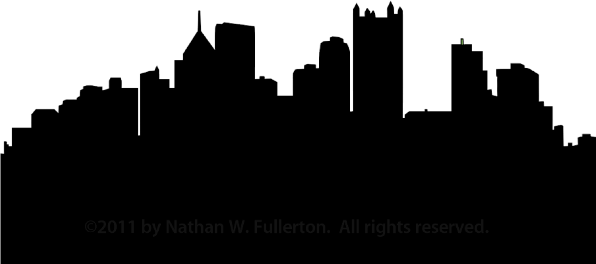 Pittsburgh Skyline Silhouette Dpi Free Images - Pittsburgh Skyline Silhouette Png (1219x702)