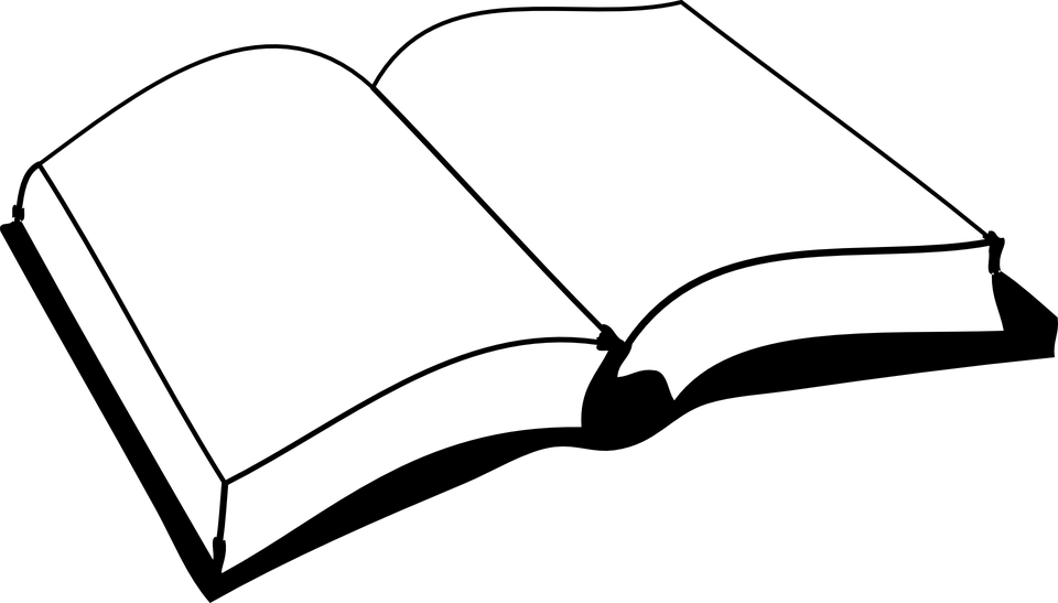 Blank, Book - - Book Black And White (960x547)