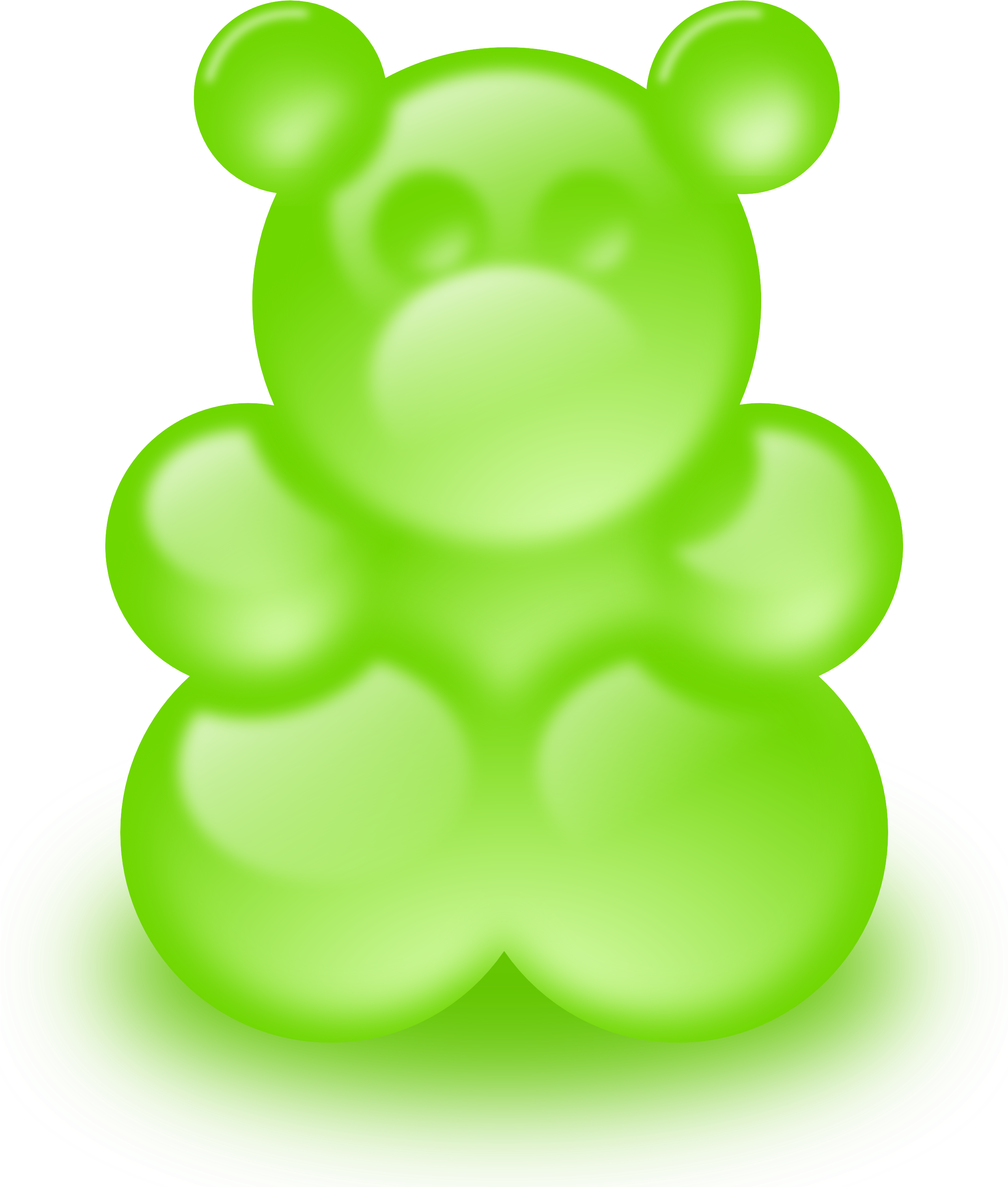 Green Gummy Bear Clip Art - Gummy Bear Clip Art (2555x3026)