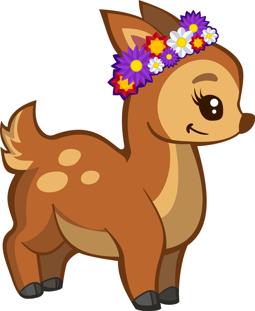 Female Deer Clipart (1000x1220)