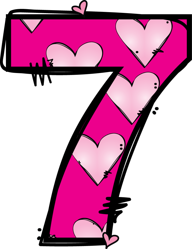 Number 7 Clipart (777x1006)