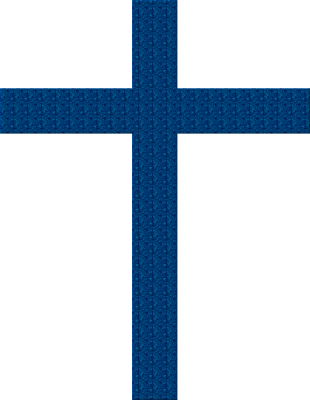 Christ Clipart Blue Cross - Navy Blue Cross Clipart (310x400)