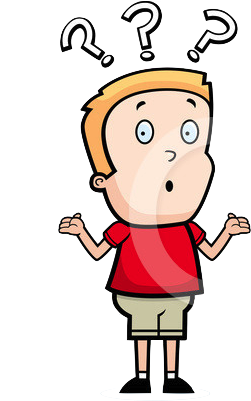 Confused Clip Art - Cartoon Boy (400x420)