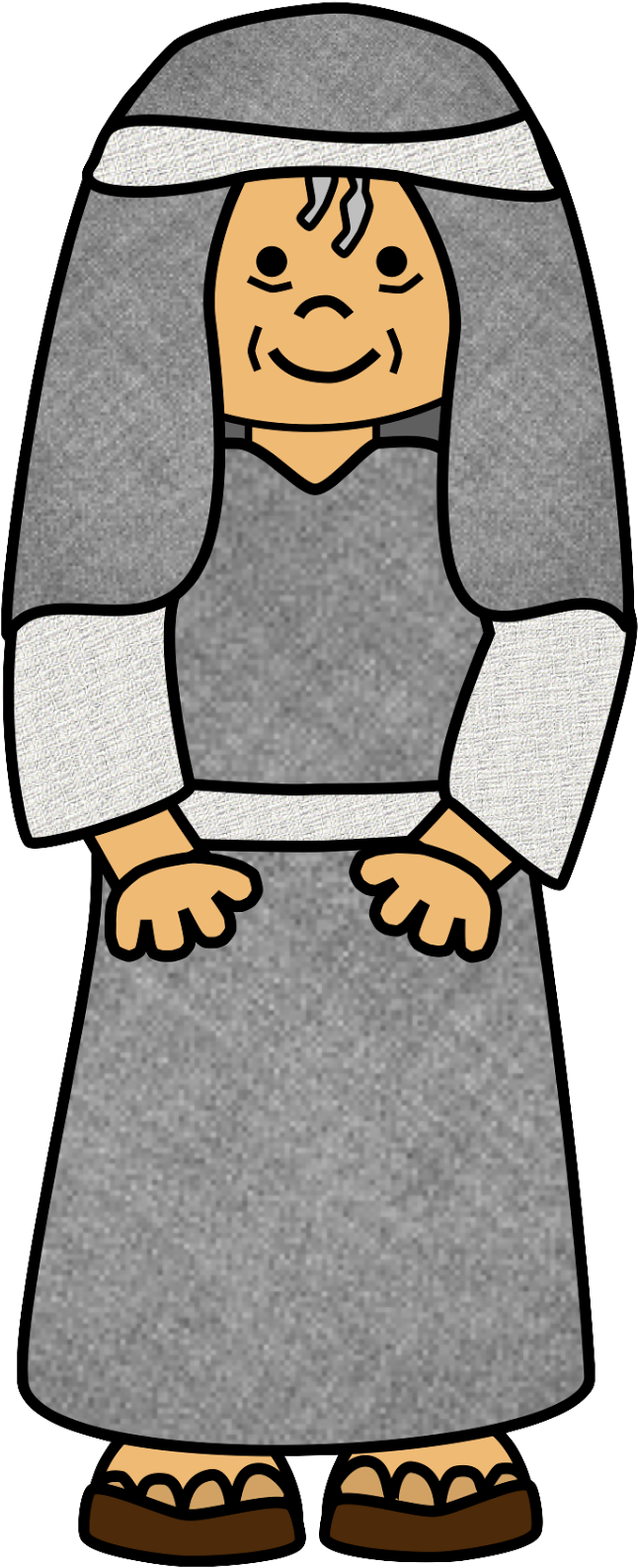 Abraham Bible Clip Art - Sarah Clipart (760x1600)