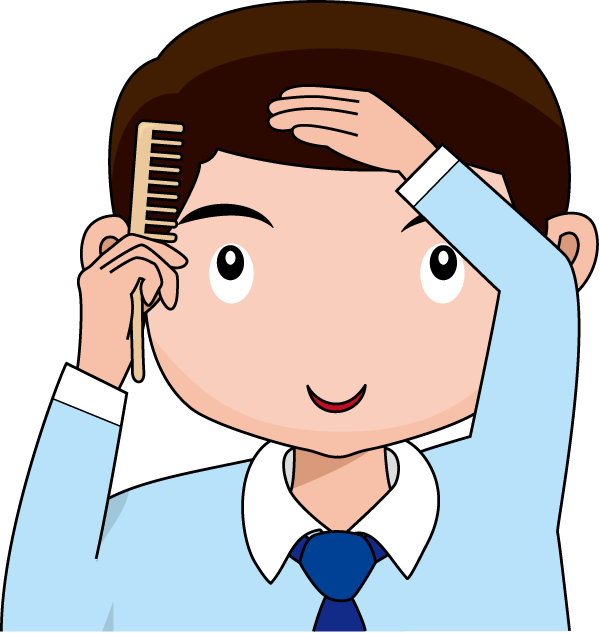Boy Comb Hair Clipart - Comb Hair Clip Art (600x633)