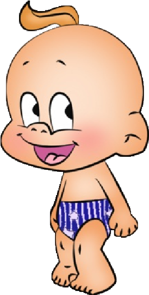 Cartoon Baby Boy Clipart - Funny Baby Boy Cartoon (600x600)