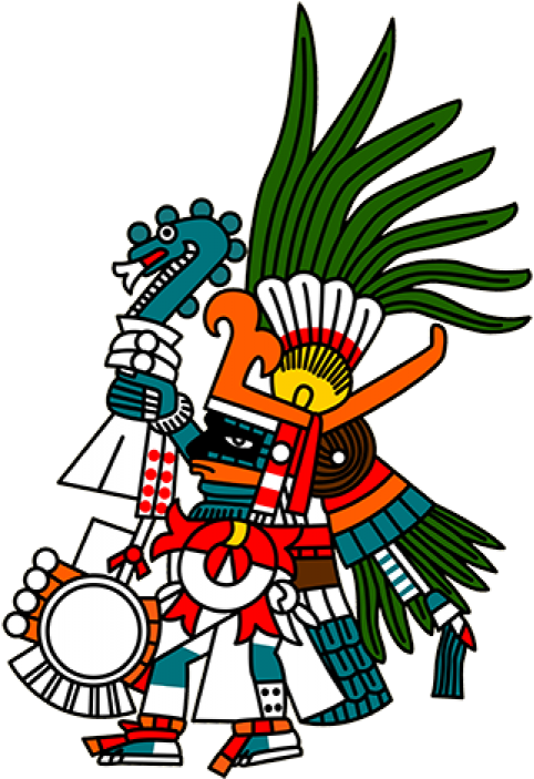 Aztec Warrior Clipart God - Aztec God Of War (511x750)