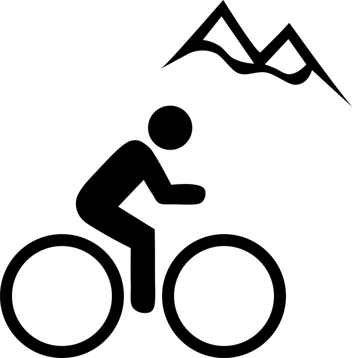 Mountain Clipart Border Clipart Free Clipart Images - Mountainbiking Clipart (708x720)