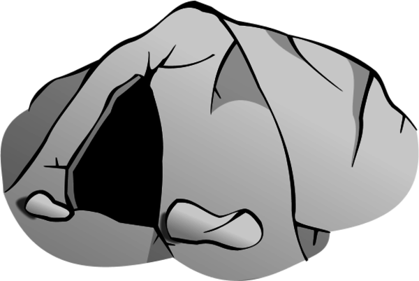 Mountain Cave Clipart - Cave Clip Art (600x402)