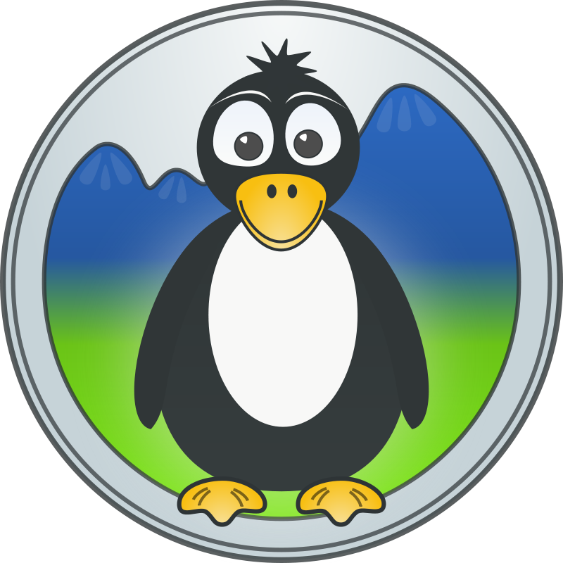 Free Vector Penguin In The Mountains Clip Art - Europe Tees Penguin49 (800x800)
