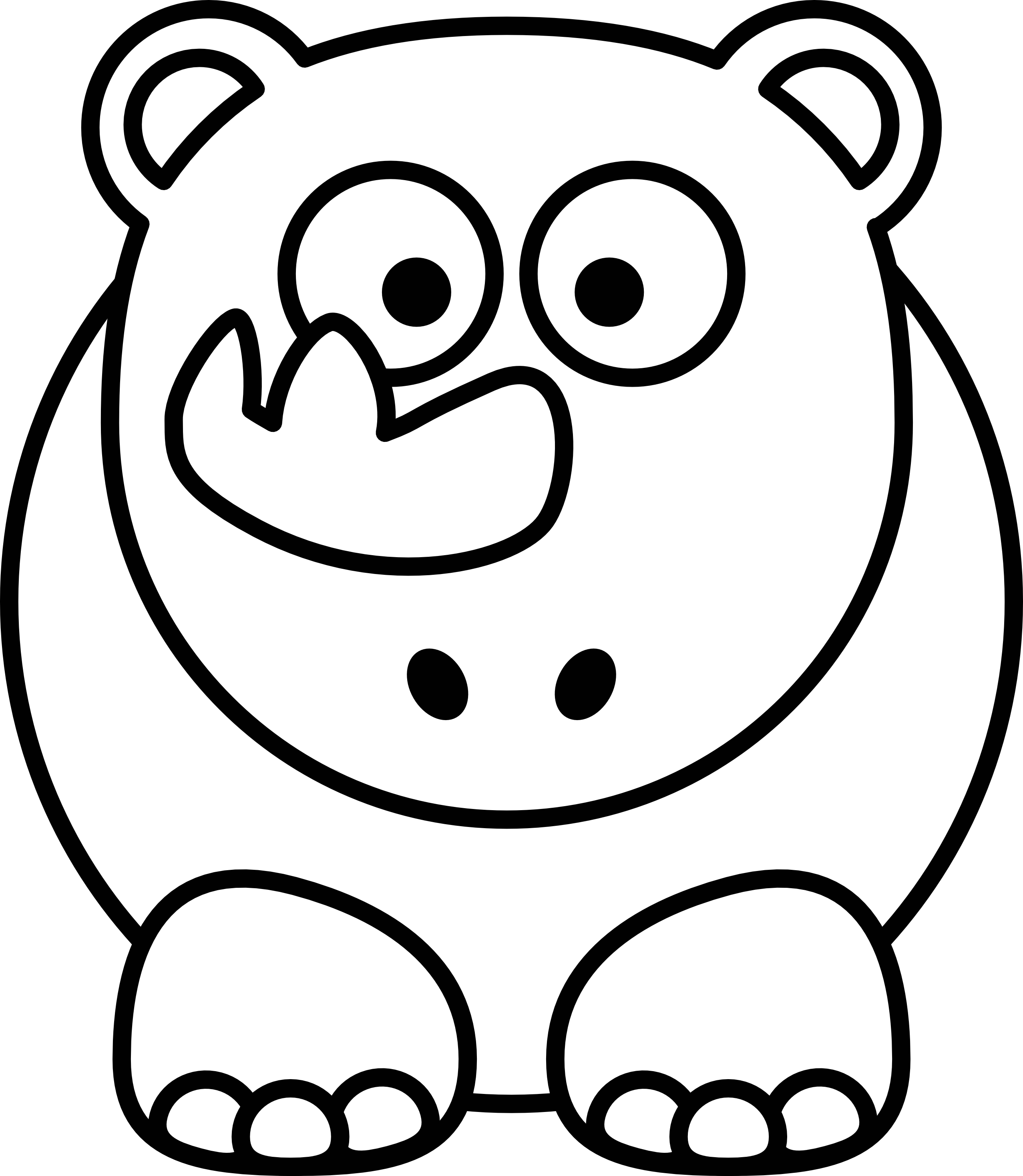 Images For Mountain Drawing Black And White - Black And White Clipart Animal (2555x2938)