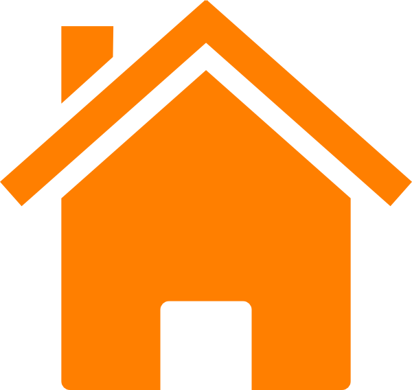 Home Icon Png Orange (600x568)