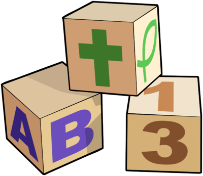 Baby Blocks Clip Art - Toy Block (400x348)