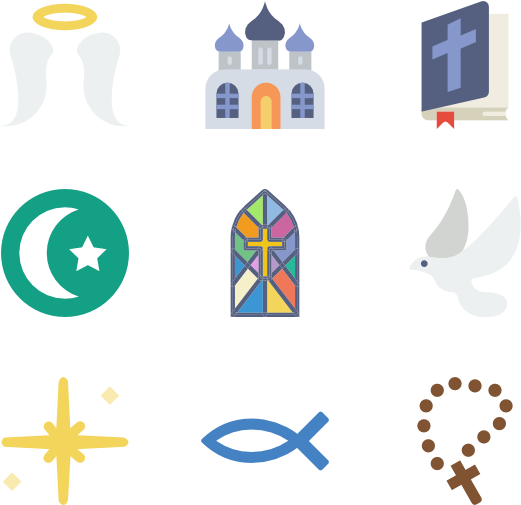 Religion 50 Icons - Religious Icon Png (600x564)