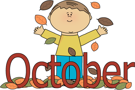 Blank T Shirt Clipart - Months Of The Year October (430x289)