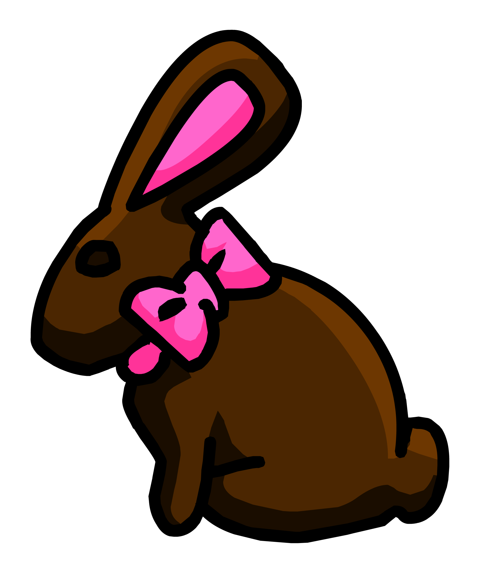 03, October 14, 2013 - Chocolate Bunny Free Clipart (2500x2500)
