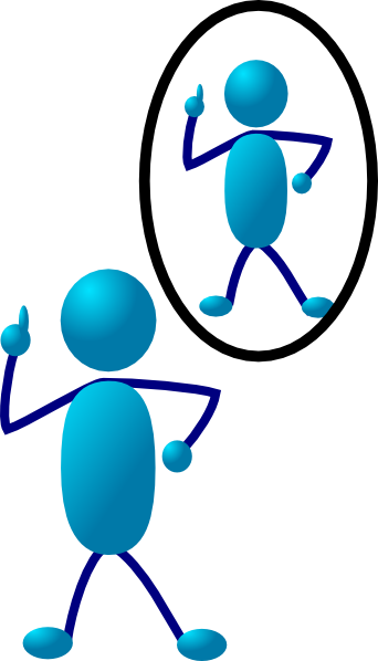 Reflections Clipart - Stick People Clip Art (342x598)