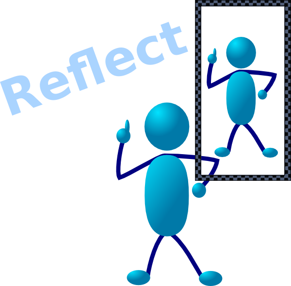 Reflections Clipart - Stick People Clip Art (600x590)