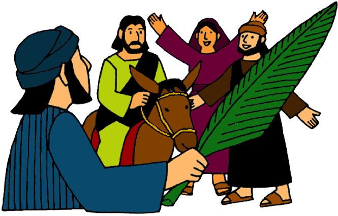 Jesus Triumphal Entry Clipart (700x525)