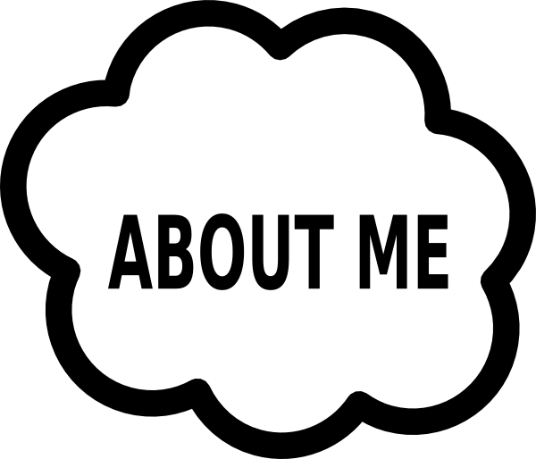 About Me Cloud Clip Art - Social Studies Black And White (600x514)