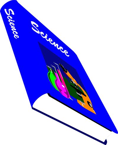 Science Book Clipart - Science Textbook Clipart (400x494)