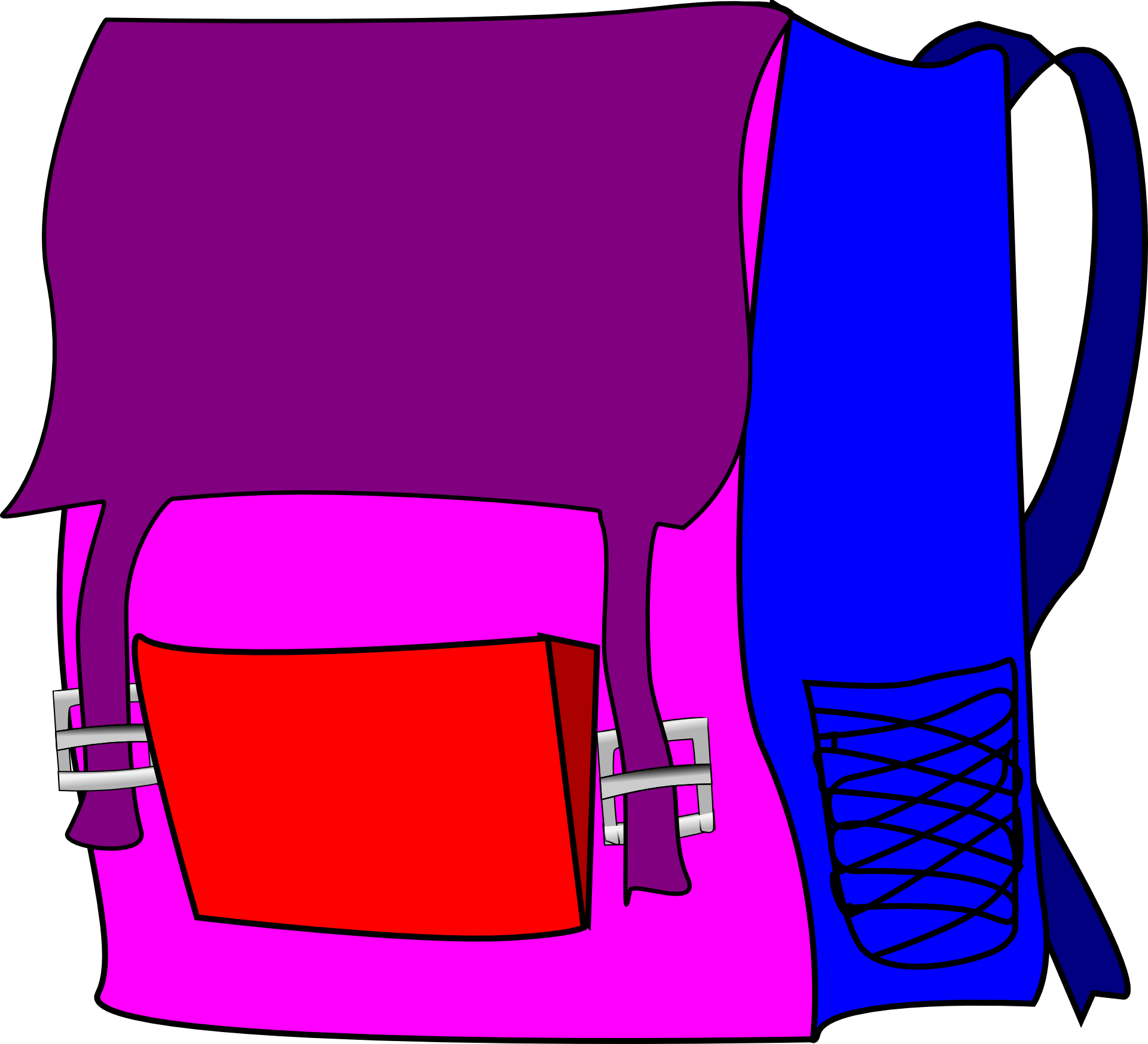 Education, Open, Cartoon, Bags, Books, Book - Bag Clipart (2400x2255)
