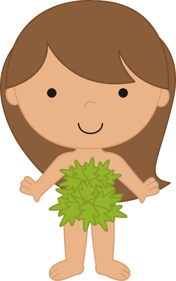 Say Hello - Adam And Eve Cartoon (565x900)