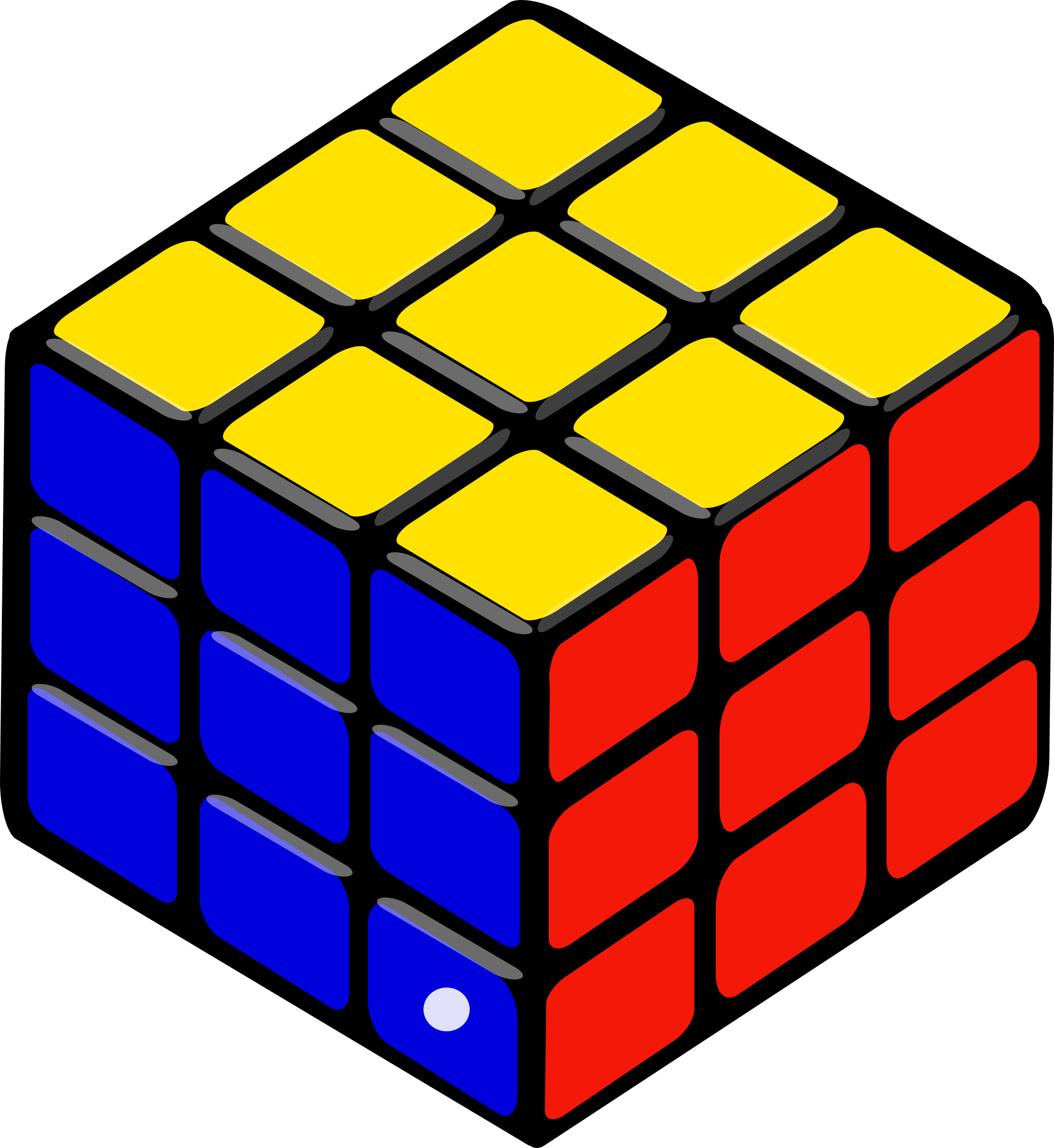 Toy Clipart Rubix Cube - Rubik's Cube Clip Art (2203x2400)