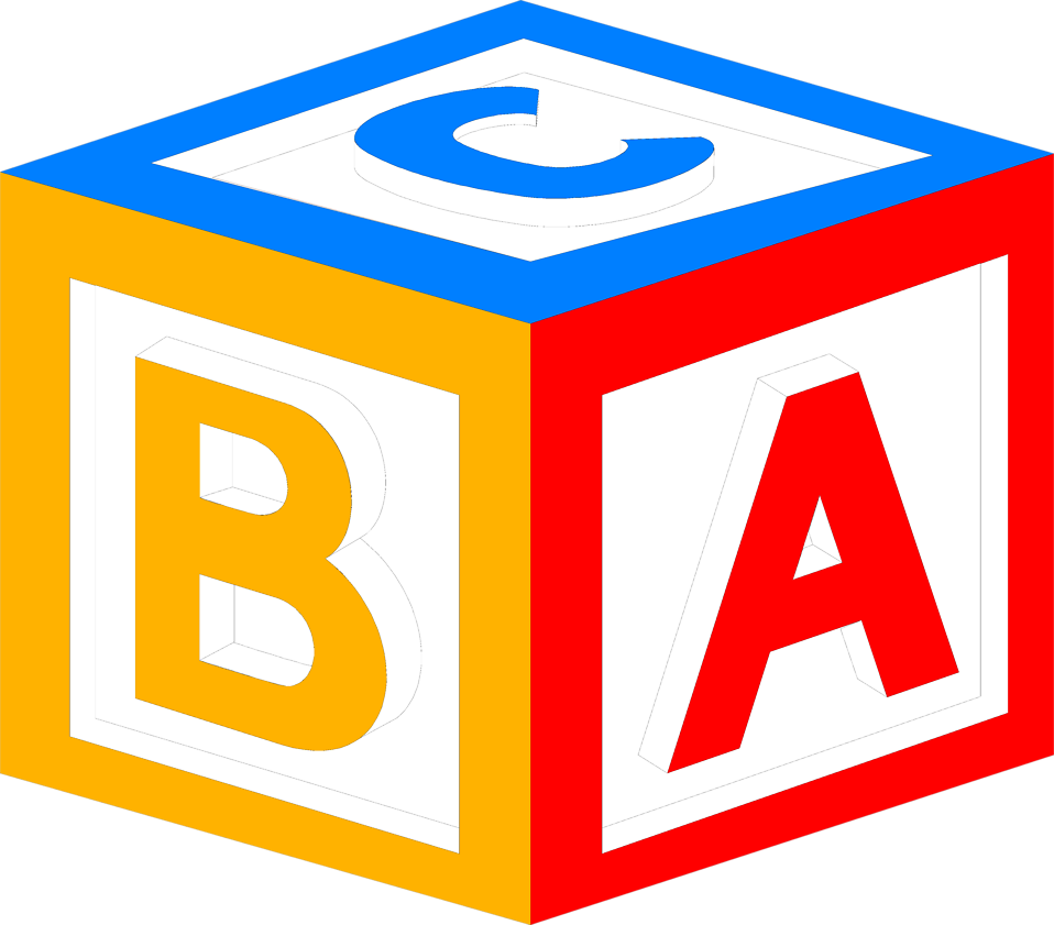Baby Block Alphabet Letters Clipart - Block Clipart (958x841)