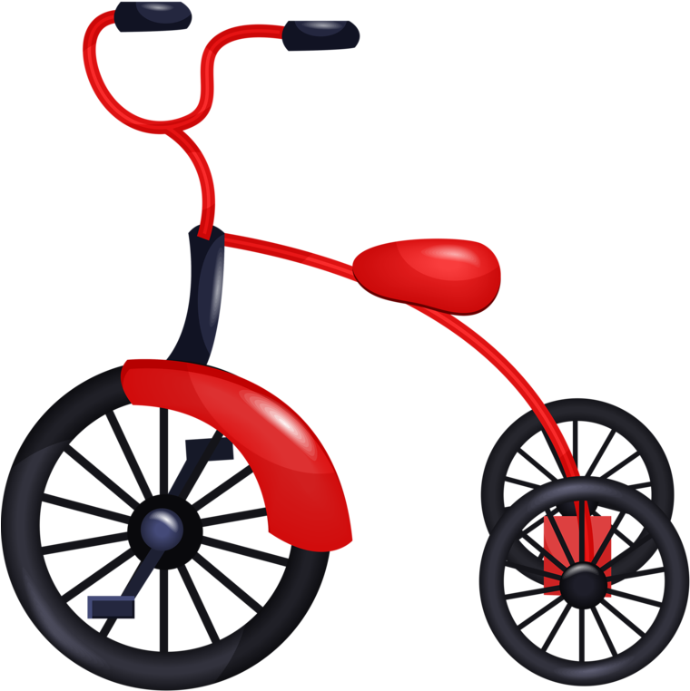 Baby Toyskids Toysclipart - Tricycle Clipart Png (774x800)