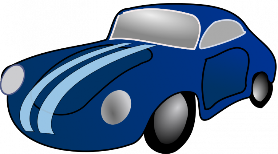 Toy Clipart Big Car - Car Blue Clipart (904x500)