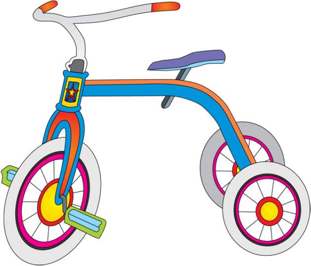 Toys, Toys And More Toys - Clip Art Of A Tricycle (640x548)