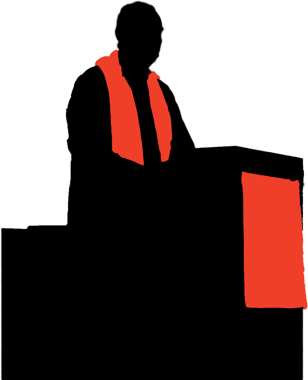 Preacher Silhouette Clipart Collection - Silhouette Preacher Transparent (1696x1272)