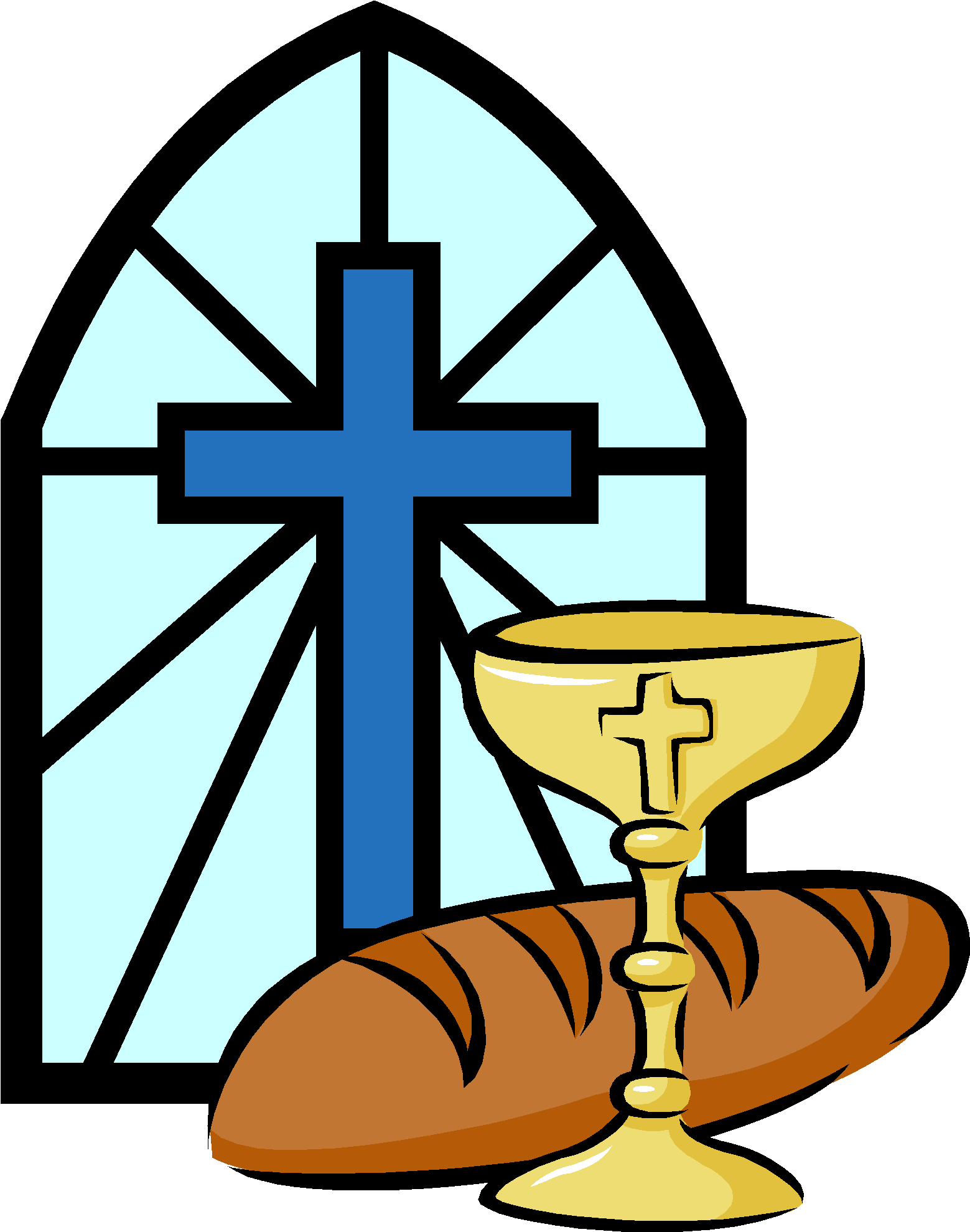 Bread Clipart Eucharist - First Holy Communion Clip Art (1597x2017)