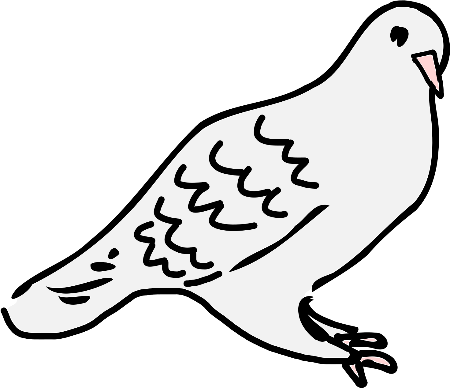 Free Dove Is Sitting - Sitting Dove Clip Art (2400x2400)