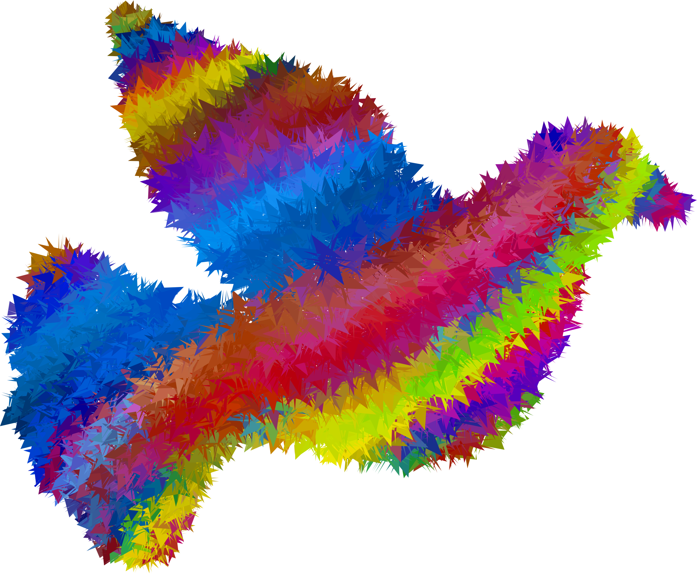 Psychedelic High Poly Peace Dove - Peace Dove (2322x1912)