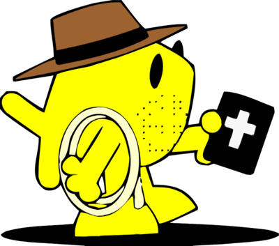 Indiania Jones Fish - Clip Art (400x353)