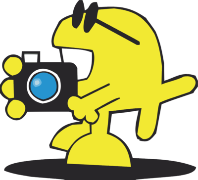 Christian Fish With Camera - Clip Art (400x364)