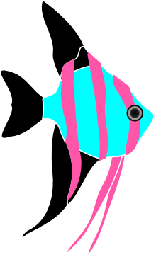 Hzo Angel Fish Clip Art - Portable Network Graphics (600x362)