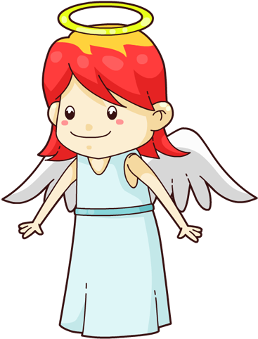 Little Angel Clipart - Angel Png Free (445x591)