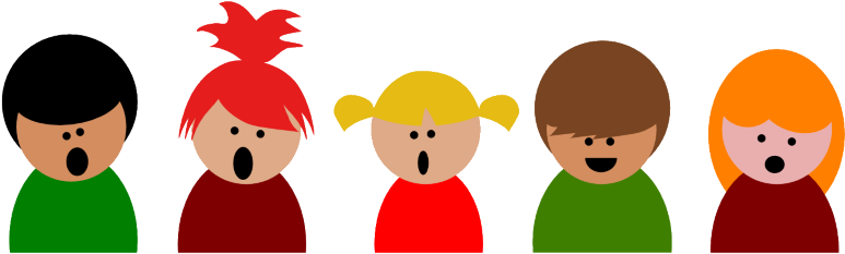 See, Hear, Sing - Kinderchor Comic (865x265)