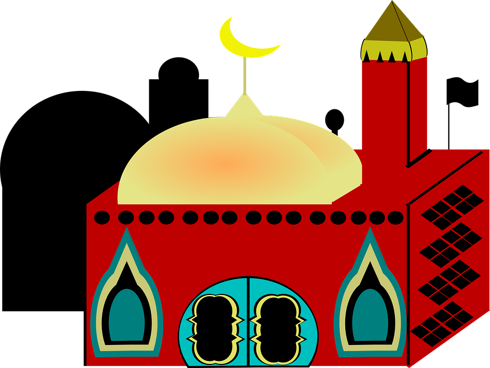 Animasi Masjid - Clipart Library - Mosque Church Clipart (958x720)