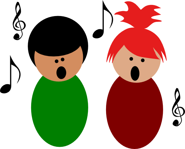 Kids - Singing - Clipart - Kids Singing Clipart (600x483)
