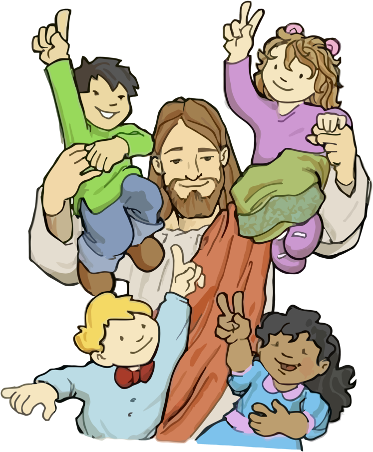 Jesus Vector38 By Minayoussefsaleb - Kids With Jesus Cartoon.