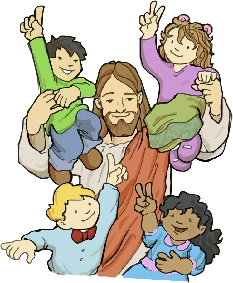 Jesus Vector38 By Minayoussefsaleb - Kids With Jesus Cartoon (836x956)
