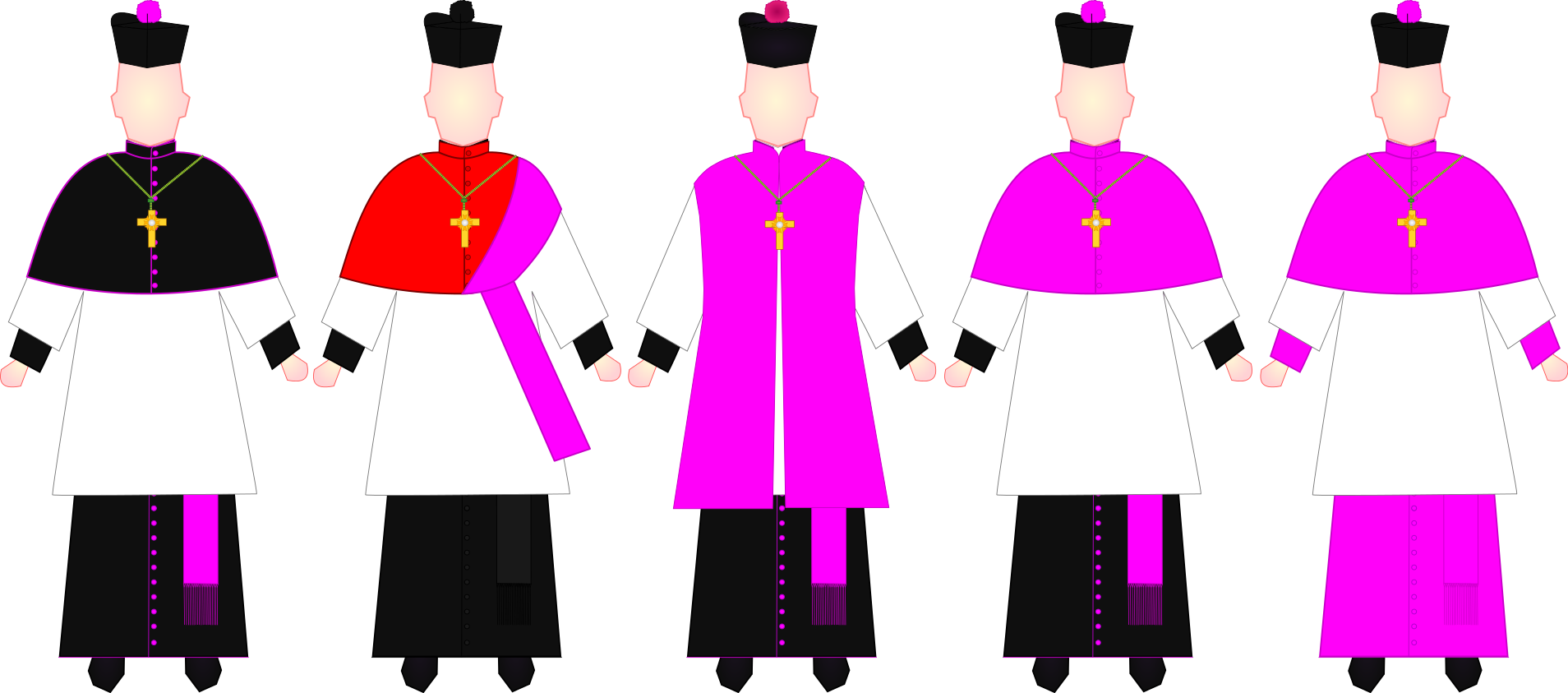 File - Canons - Choir Dresses - Svg - Shoulder Cape For Priest (1908x843)