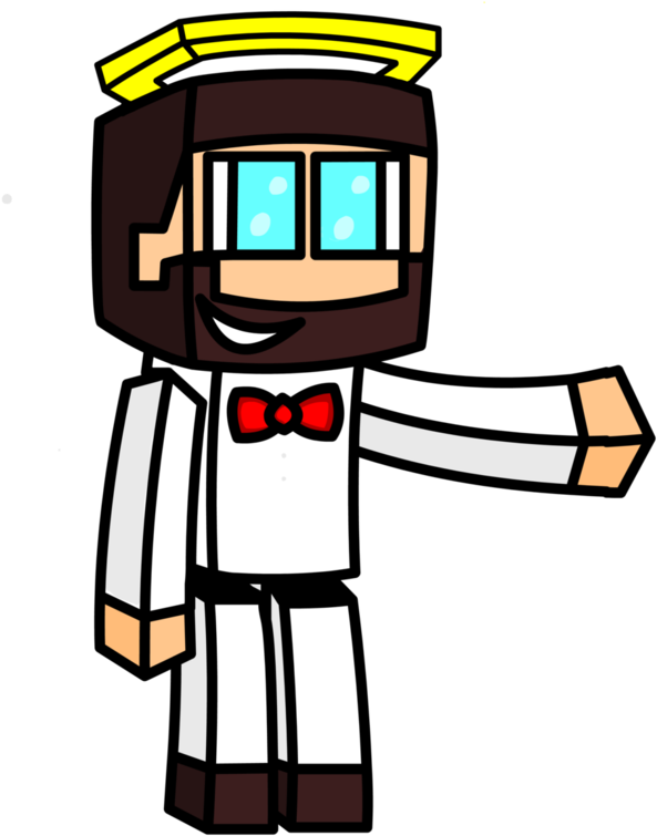 Jesus Minecraft By Stevejunior - Cartoon (1047x762)