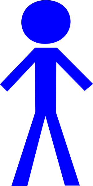 Person - Symbol - Clip - Art - Stick Figure Clip Art (300x598)