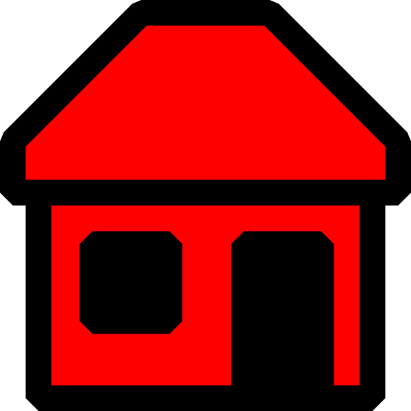 Red House Clip Art - Red House Cartoon (600x600)