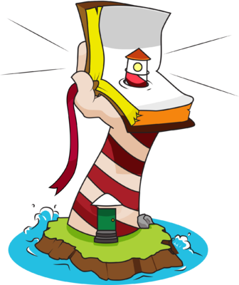 Free Lighthouse Clipart - Hold Up (336x400)